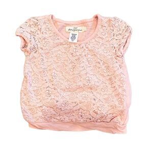 H&M Label of Graded Goods Pink Lace Sleeveless Blouse Size 2-4 Years